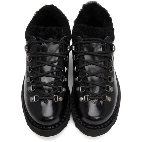 Diemme Capri Black Patent Leather Boot Size 36 6 Black New - Picture 15 of 15